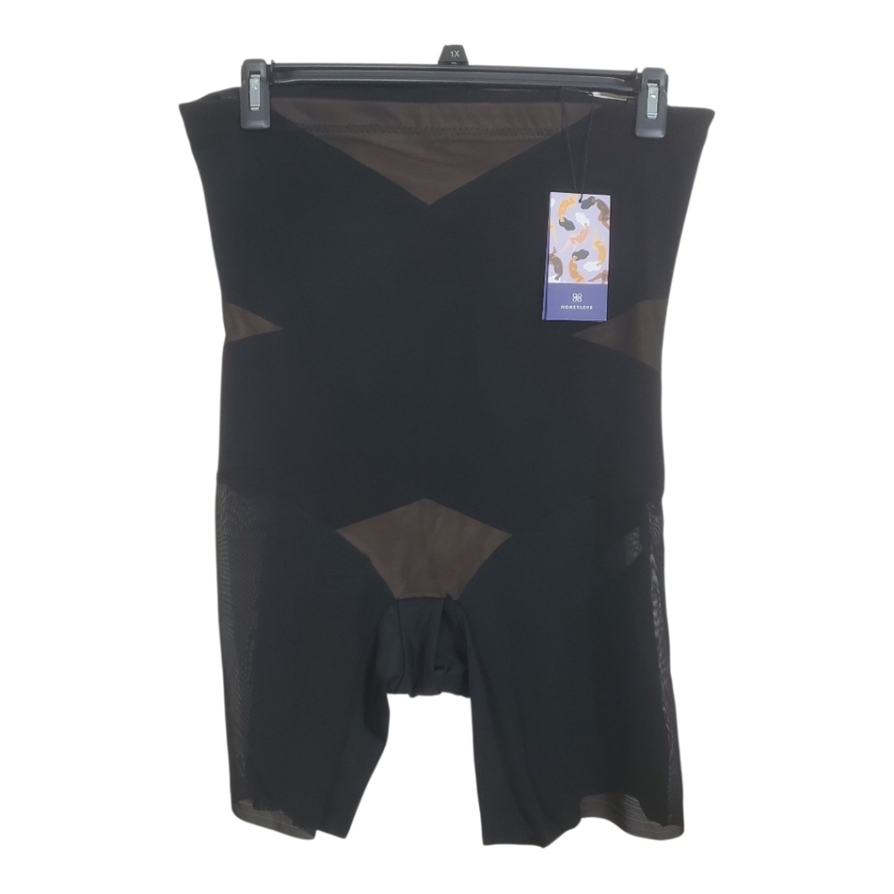 NWT Honeylove SuperPower Short Runway Black Size 3X High Compression Shapewear